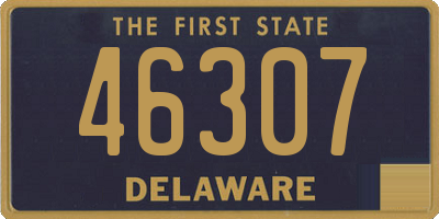 DE license plate 46307