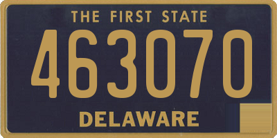 DE license plate 463070