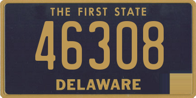 DE license plate 46308