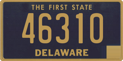 DE license plate 46310