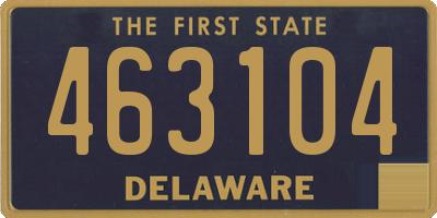 DE license plate 463104