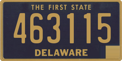 DE license plate 463115