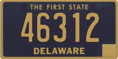 DE license plate 46312