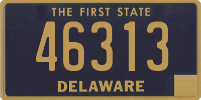 DE license plate 46313