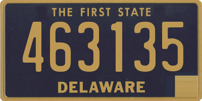DE license plate 463135