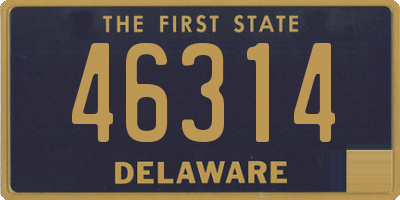 DE license plate 46314