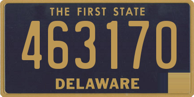 DE license plate 463170