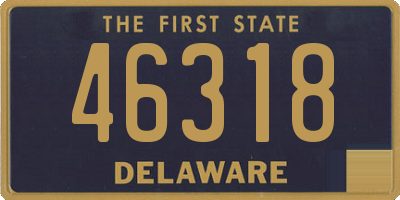 DE license plate 46318