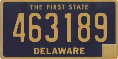 DE license plate 463189