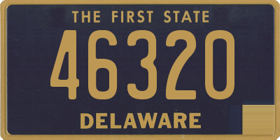 DE license plate 46320