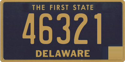 DE license plate 46321