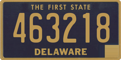 DE license plate 463218