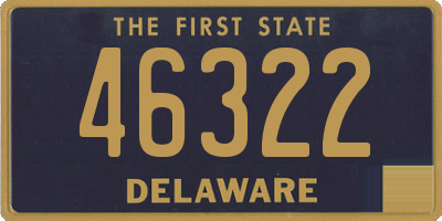 DE license plate 46322