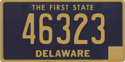 DE license plate 46323