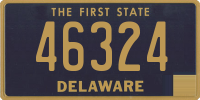 DE license plate 46324