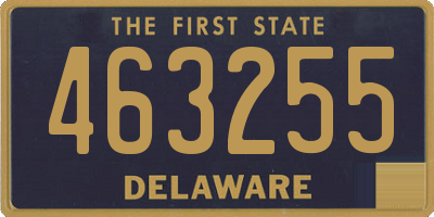 DE license plate 463255