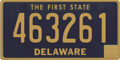 DE license plate 463261