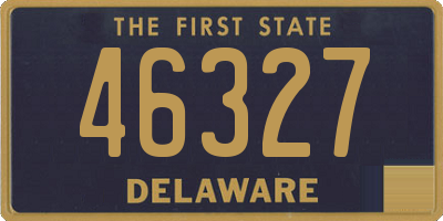 DE license plate 46327