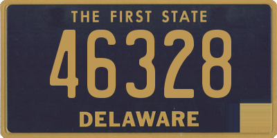 DE license plate 46328