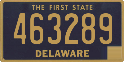 DE license plate 463289