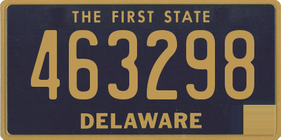 DE license plate 463298