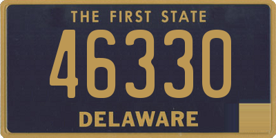 DE license plate 46330