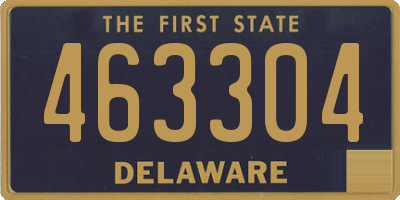 DE license plate 463304