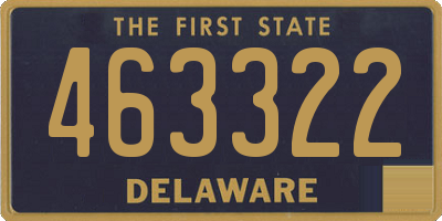 DE license plate 463322