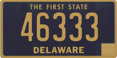 DE license plate 46333