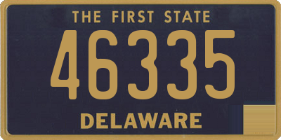 DE license plate 46335