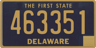DE license plate 463351