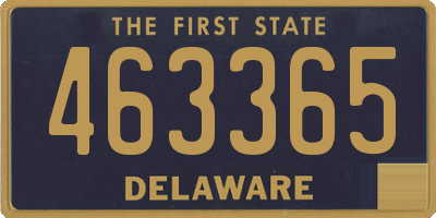 DE license plate 463365