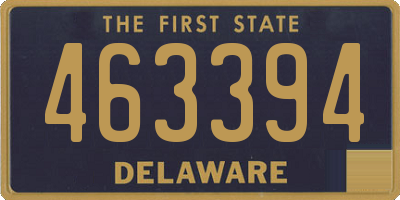 DE license plate 463394