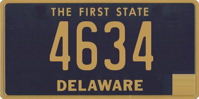 DE license plate 4634