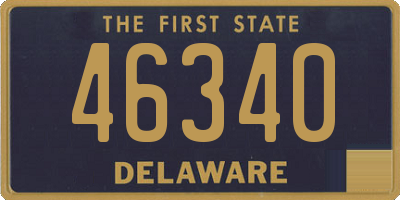 DE license plate 46340