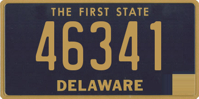 DE license plate 46341