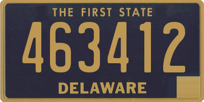 DE license plate 463412