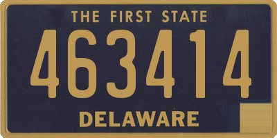 DE license plate 463414