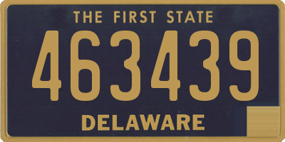 DE license plate 463439