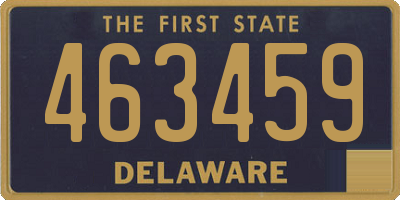 DE license plate 463459