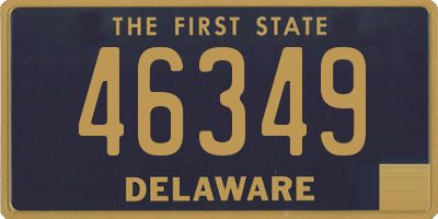 DE license plate 46349