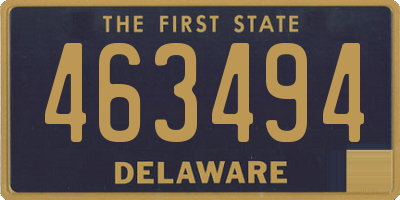 DE license plate 463494