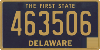 DE license plate 463506