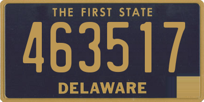 DE license plate 463517
