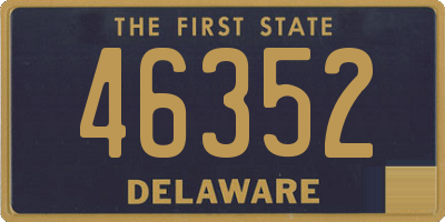 DE license plate 46352
