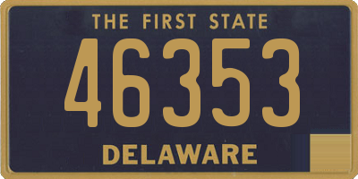 DE license plate 46353