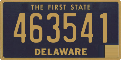 DE license plate 463541