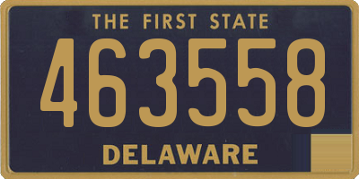 DE license plate 463558