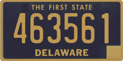 DE license plate 463561