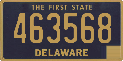 DE license plate 463568